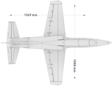 KAVAN L-39 Skyfox 1088mm - Grau