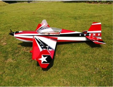 EXTREMEFLIGHT-RC EXTRA 300 78" V3 Plus ROT / SCHWARZ ARF mit Tragflächen-Schnellverschluss