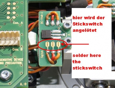 Knüppeltaster DC/DS Sender DUPLEX 2,4EX