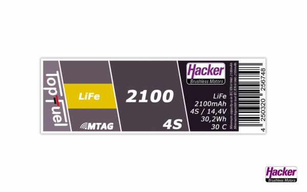 TopFuel LiFe 30C ECO-X 2100mAh 4S MTAG