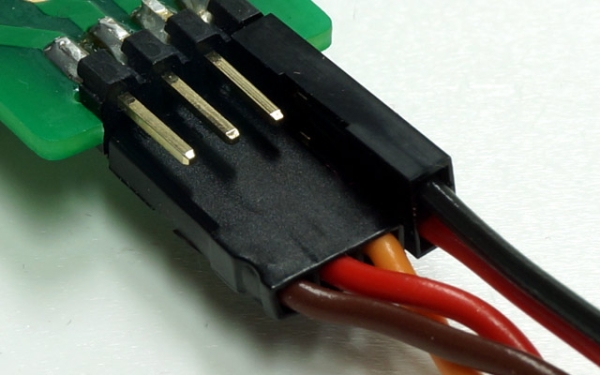 Tragflächensteckverbinder 8polig mit Stiftleiste, Stecker & Buchse