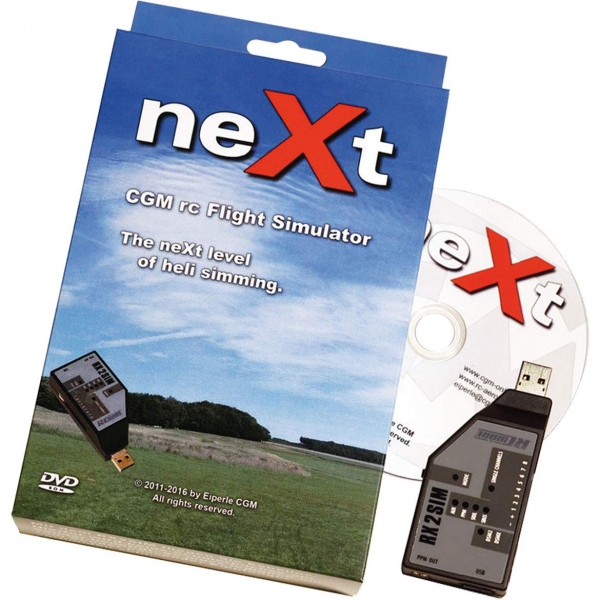 neXt CGM RC Heli Flugsimulator (DVD) inkl. RX2SIM