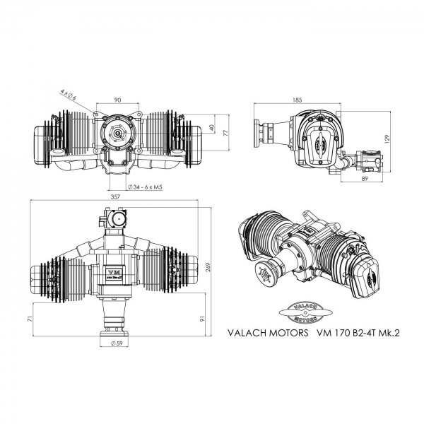 Valach Motors VM 170 B2-4T Mk.2